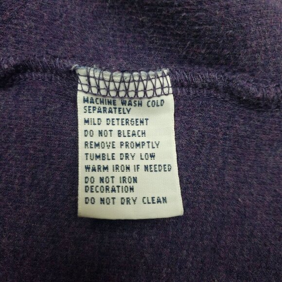 Polo Ralph Lauren Quarter Zip Sweater Mens Large Purple Mock Neck - Picture 8 of 8